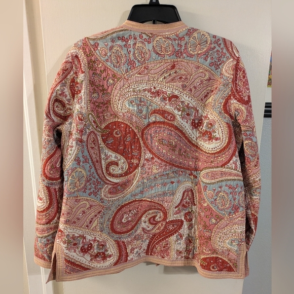 Vintage Paisley Quilted Women's Jacket - Picture 2 of 5